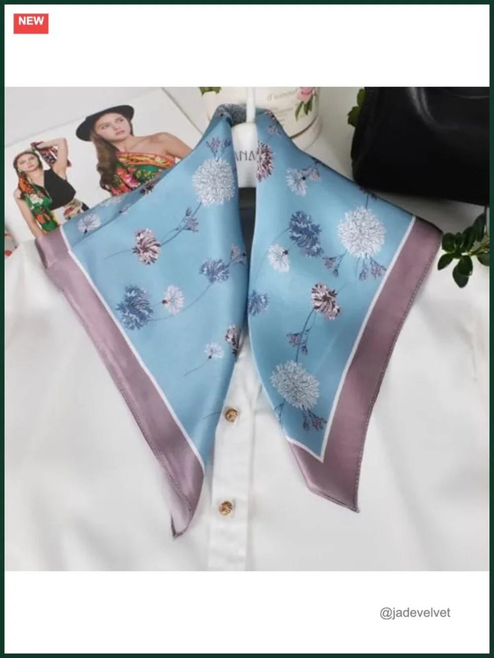 100% Mulberry Silk Neck Scarf 21